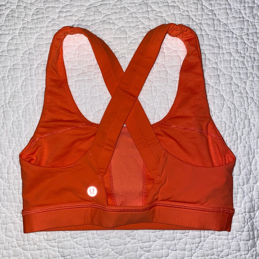 Lululemon Sports Bra Bright Orange